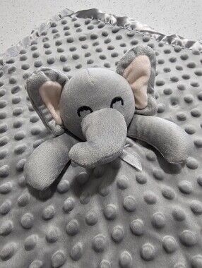 Elephant Lovey Pro Goleem Security Blanket Like New Approx 16"